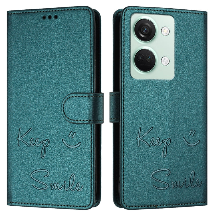 For OnePlus Ace 2V / Nord 3 Smile Embossing RFID Leather Phone Case