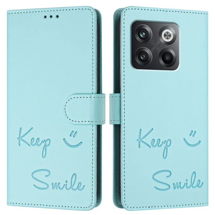 For OnePlus Ace Pro / 10T Smile Embossing RFID Leather Phone Case
