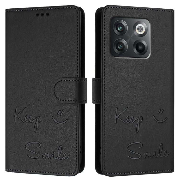 For OnePlus Ace Pro / 10T Smile Embossing RFID Leather Phone Case