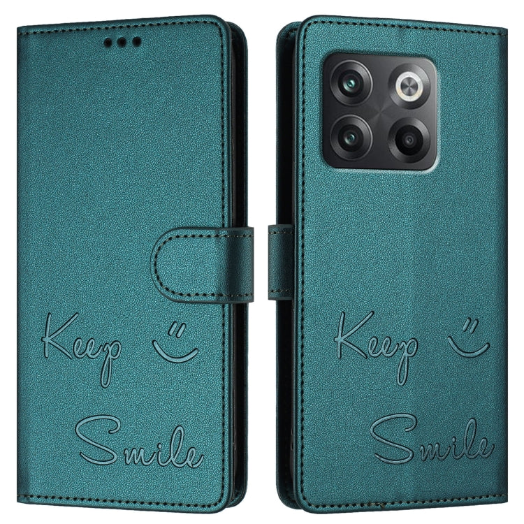 For OnePlus Ace Pro / 10T Smile Embossing RFID Leather Phone Case
