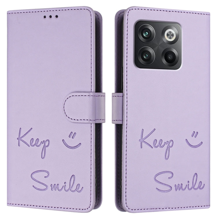 For OnePlus Ace Pro / 10T Smile Embossing RFID Leather Phone Case