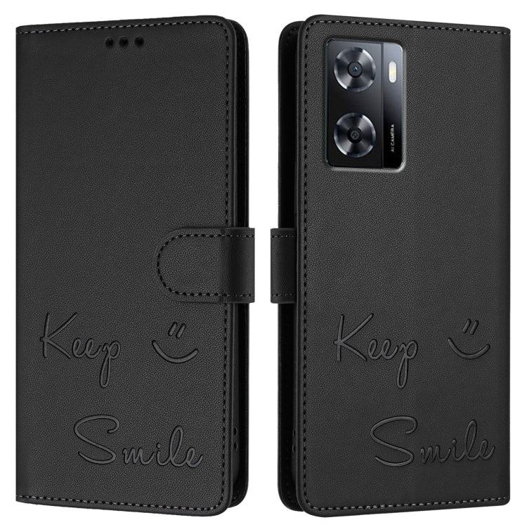 For OnePlus Nord N20 SE Smile Embossing RFID Leather Phone Case