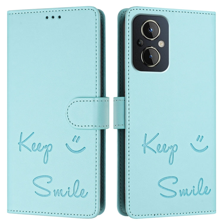 For OnePlus Nord N20 5G Smile Embossing RFID Leather Phone Case