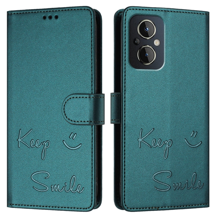 For OnePlus Nord N20 5G Smile Embossing RFID Leather Phone Case