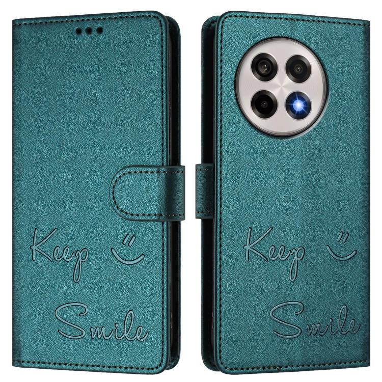 For OnePlus 13R / Ace 5 Pro 5G Smile Embossing RFID Leather Phone Case