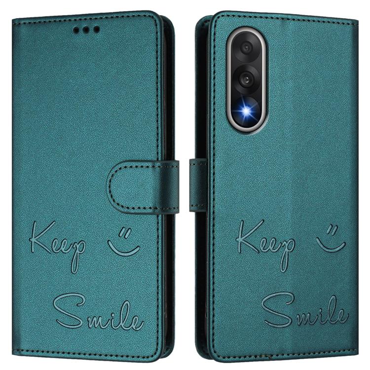 For OnePlus Ace 5 Ultra Smile Embossing RFID Leather Phone Case
