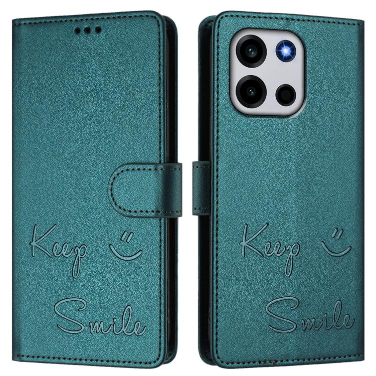 For OnePlus Turbo 6 / Turbo 6V Smile Embossing RFID Leather Phone Case