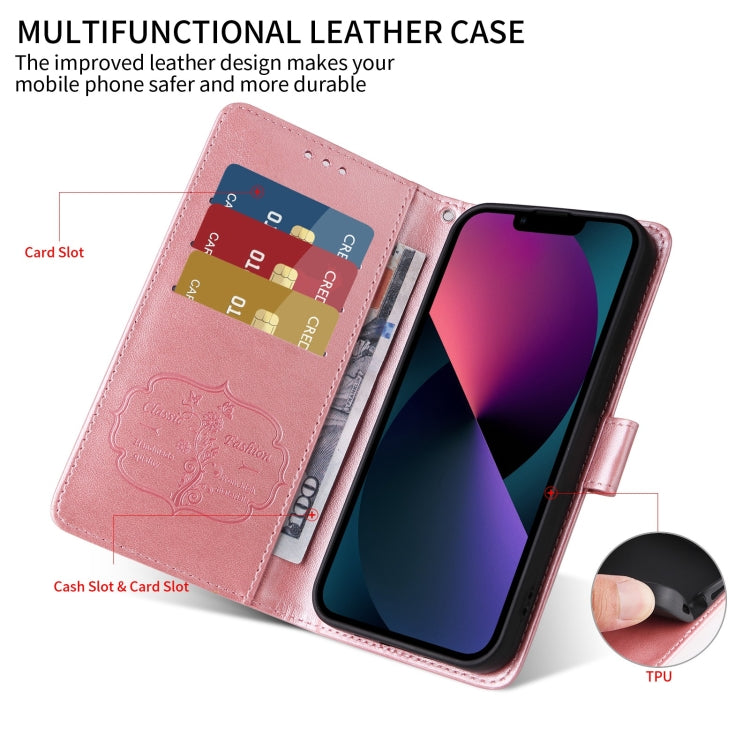 For iPhone XR Embossed Butterfly Flowers Leather Phone Case