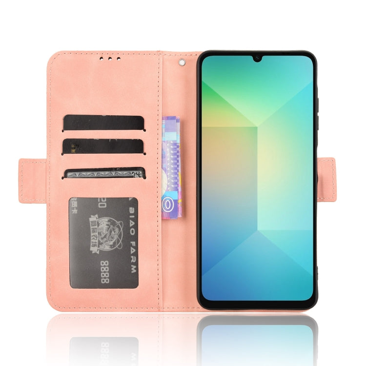 For Samsung Galaxy A06 Skin Feel Calf Texture Card Slots Leather Phone Case