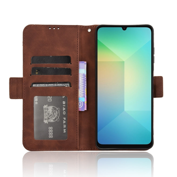 For Samsung Galaxy A06 Skin Feel Calf Texture Card Slots Leather Phone Case