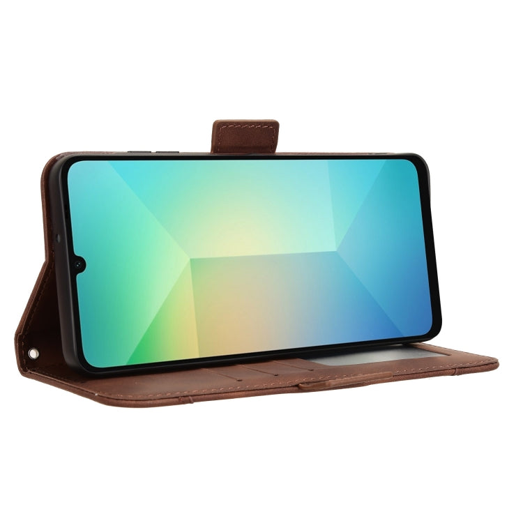 For Samsung Galaxy A06 Skin Feel Calf Texture Card Slots Leather Phone Case