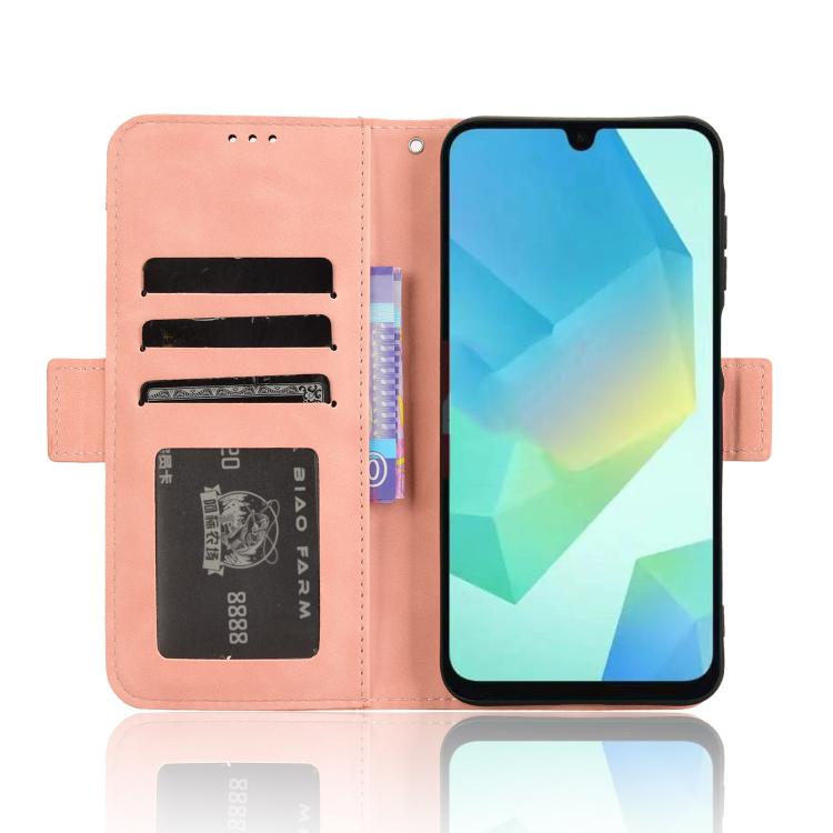 For Samsung Galaxy A16 5G Skin Feel Calf Texture Card Slots Leather Phone Case