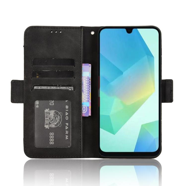 For Samsung Galaxy A16 5G Skin Feel Calf Texture Card Slots Leather Phone Case