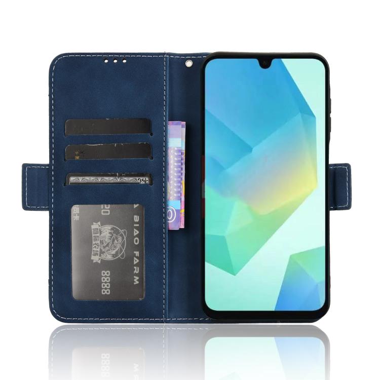 For Samsung Galaxy A16 5G Skin Feel Calf Texture Card Slots Leather Phone Case