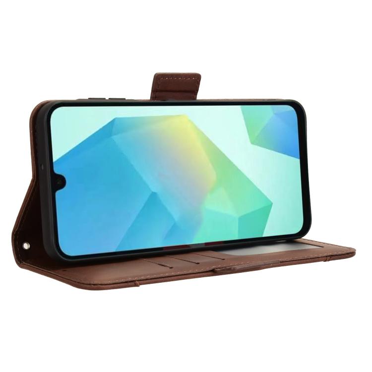 For Samsung Galaxy A16 5G Skin Feel Calf Texture Card Slots Leather Phone Case
