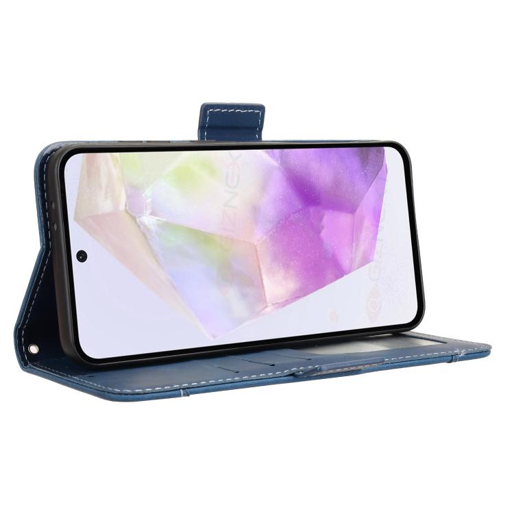 For Samsung Galaxy A36 5G Skin Feel Calf Texture Card Slots Leather Phone Case