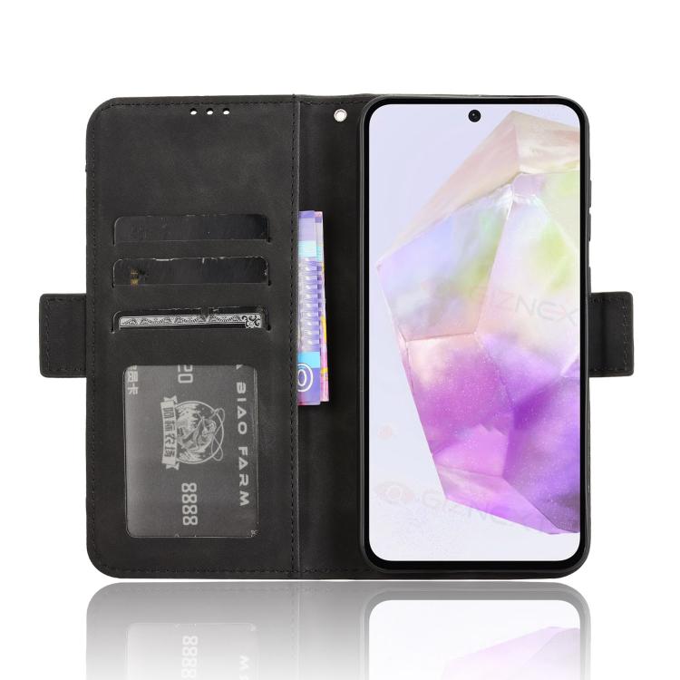 For Samsung Galaxy A56 5G Skin Feel Calf Texture Card Slots Leather Phone Case