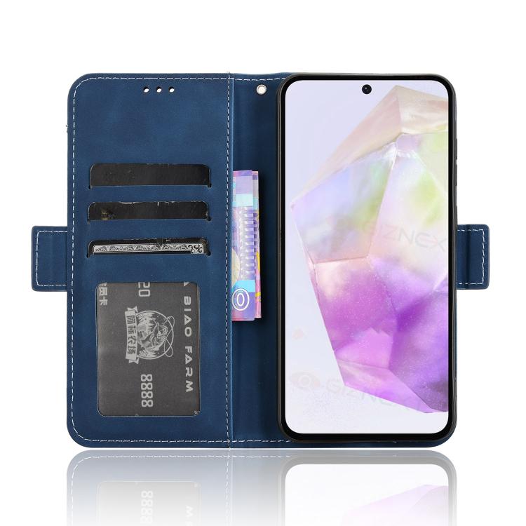 For Samsung Galaxy A56 5G Skin Feel Calf Texture Card Slots Leather Phone Case
