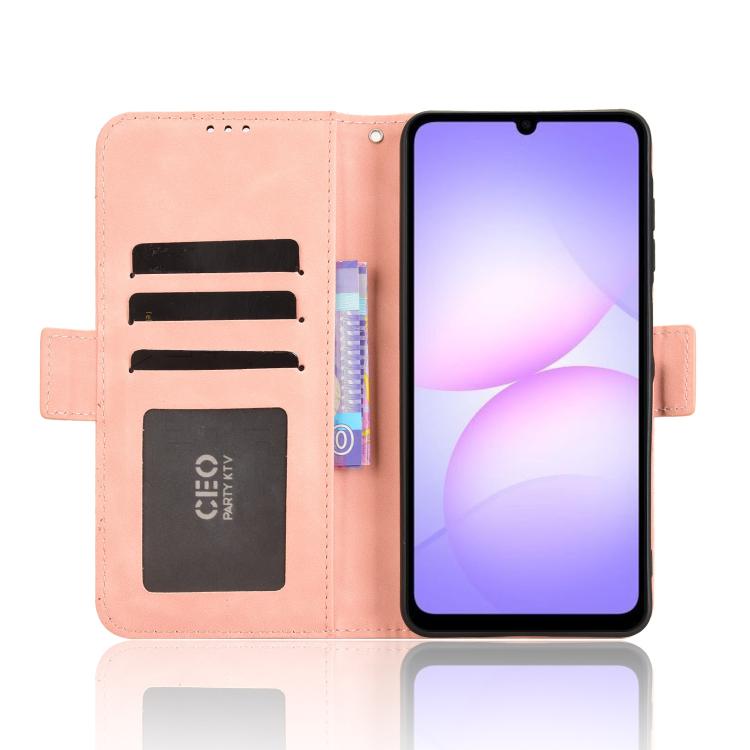 For Samsung Galaxy A07 4G Skin Feel Calf Texture Card Slots Leather Phone Case