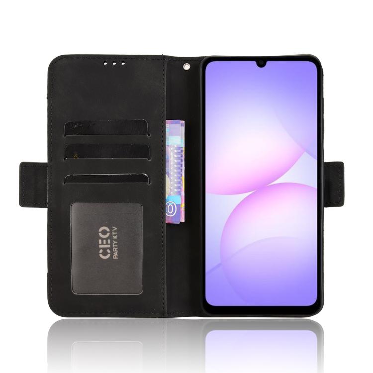 For Samsung Galaxy A07 4G Skin Feel Calf Texture Card Slots Leather Phone Case