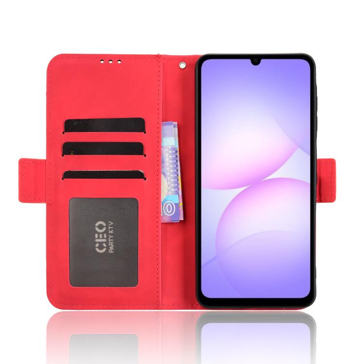 For Samsung Galaxy A07 4G Skin Feel Calf Texture Card Slots Leather Phone Case