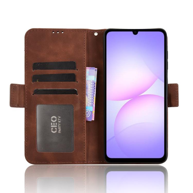 For Samsung Galaxy A07 4G Skin Feel Calf Texture Card Slots Leather Phone Case