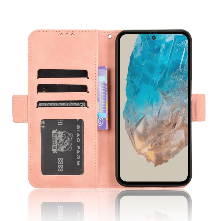 For Samsung Galaxy M35 5G Skin Feel Calf Texture Card Slots Leather Phone Case