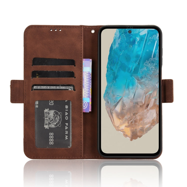 For Samsung Galaxy M35 5G Skin Feel Calf Texture Card Slots Leather Phone Case