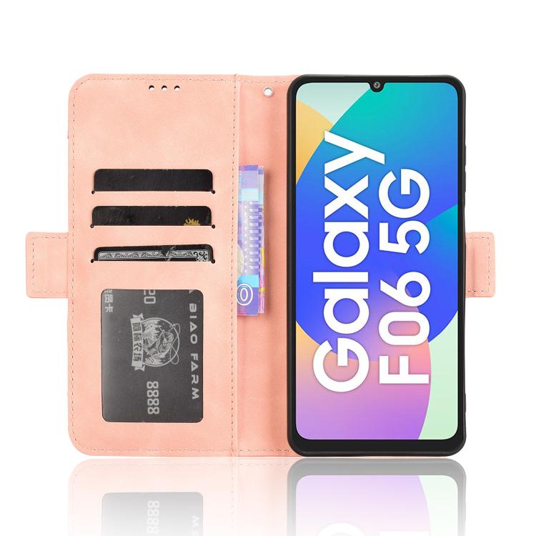 For Samsung Galaxy F06 5G / M06 5G Skin Feel Calf Texture Card Slots Leather Phone Case
