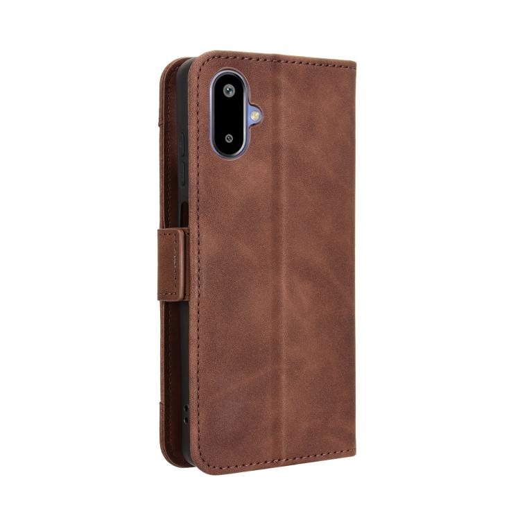 For Samsung Galaxy F06 5G / M06 5G Skin Feel Calf Texture Card Slots Leather Phone Case