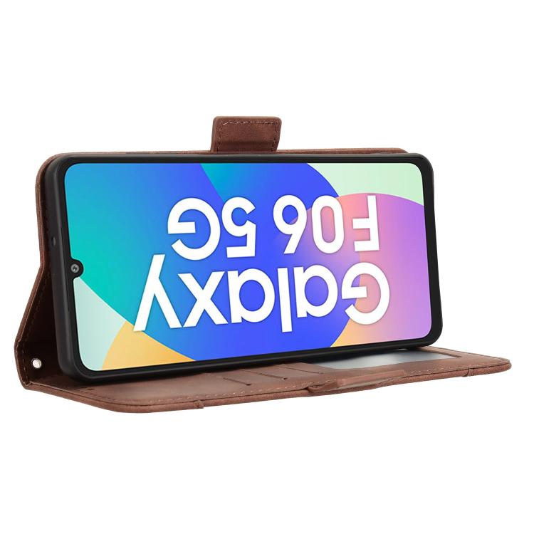 For Samsung Galaxy F06 5G / M06 5G Skin Feel Calf Texture Card Slots Leather Phone Case