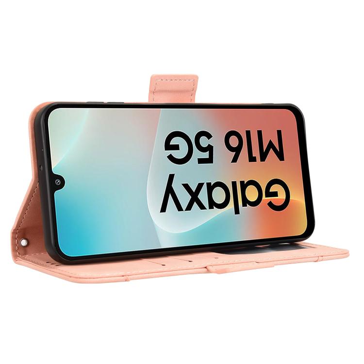 For Samsung Galaxy F16 5G / M16 5G Skin Feel Calf Texture Card Slots Leather Phone Case