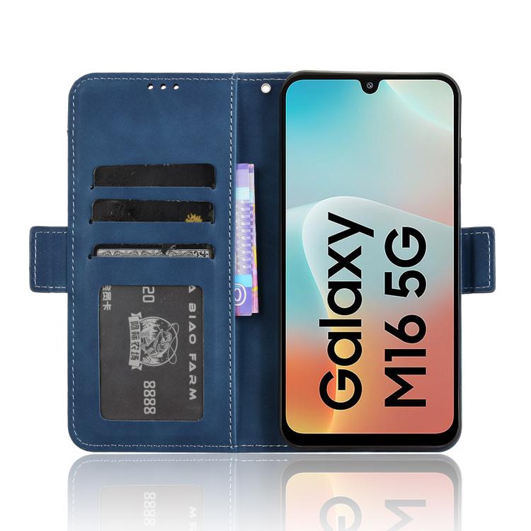 For Samsung Galaxy F16 5G / M16 5G Skin Feel Calf Texture Card Slots Leather Phone Case