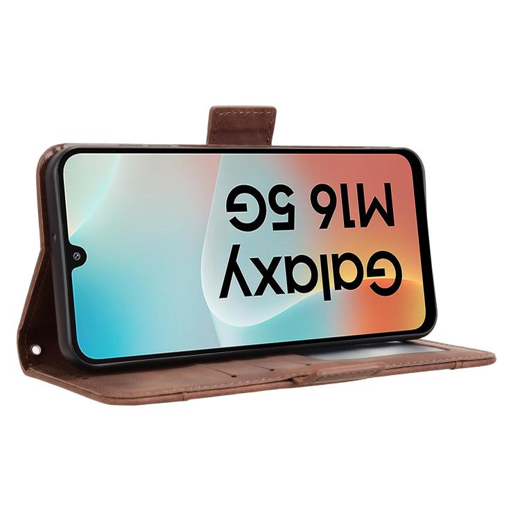 For Samsung Galaxy F16 5G / M16 5G Skin Feel Calf Texture Card Slots Leather Phone Case