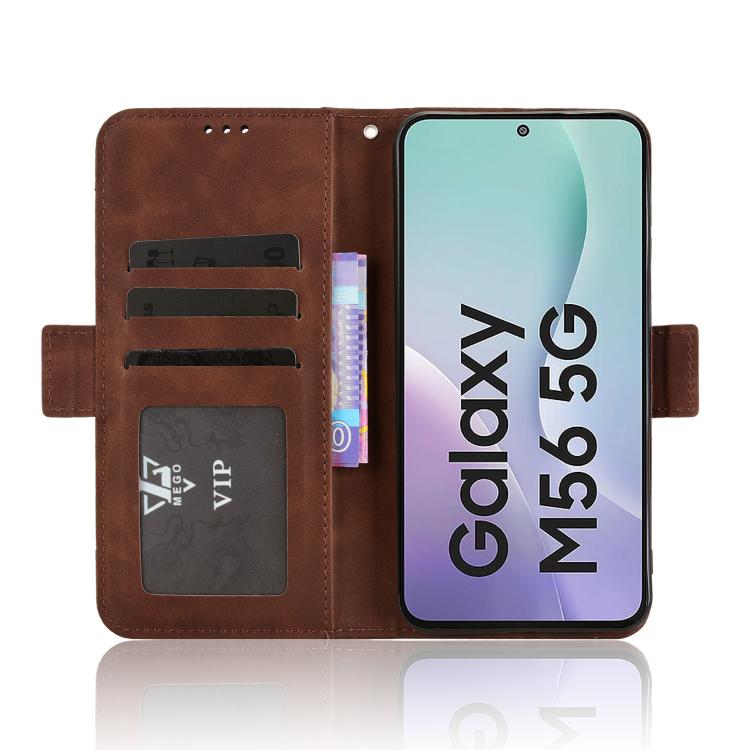 For Samsung Galaxy M56 5G Skin Feel Calf Texture Card Slots Leather Phone Case