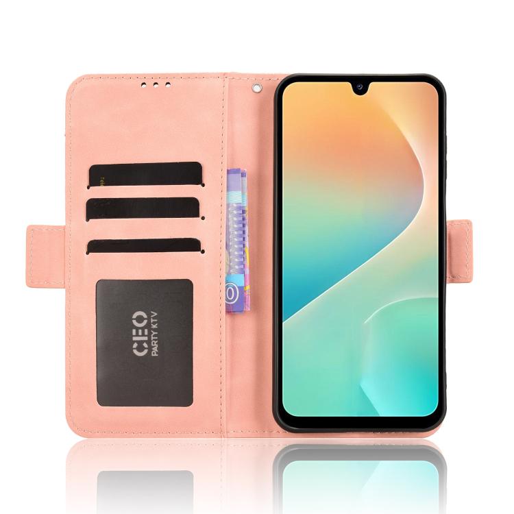 For Samsung Galaxy M36 5G Skin Feel Calf Texture Card Slots Leather Phone Case
