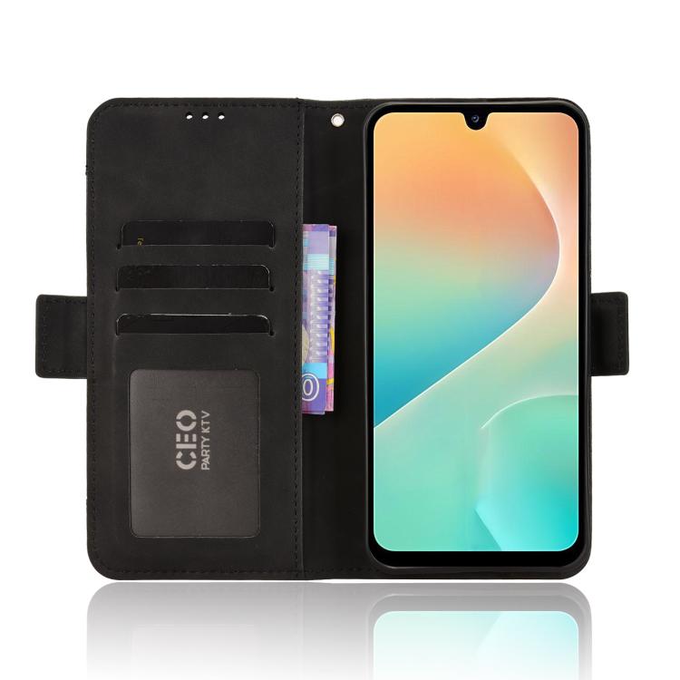 For Samsung Galaxy M36 5G Skin Feel Calf Texture Card Slots Leather Phone Case