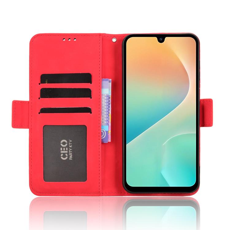 For Samsung Galaxy M36 5G Skin Feel Calf Texture Card Slots Leather Phone Case