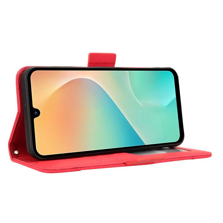 For Samsung Galaxy M36 5G Skin Feel Calf Texture Card Slots Leather Phone Case