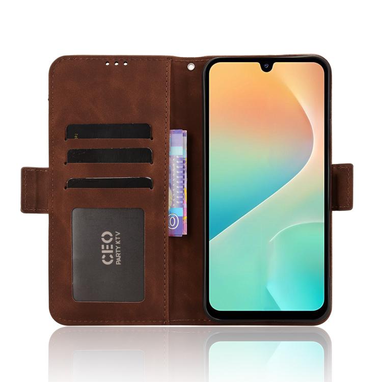 For Samsung Galaxy M36 5G Skin Feel Calf Texture Card Slots Leather Phone Case