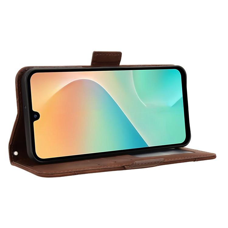 For Samsung Galaxy M36 5G Skin Feel Calf Texture Card Slots Leather Phone Case