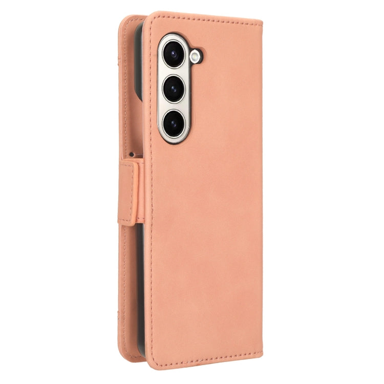 For Samsung Galaxy Z Fold6 Skin Feel Calf Texture Card Slots Leather Phone Case