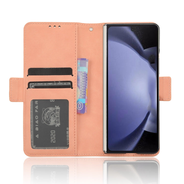For Samsung Galaxy Z Fold6 Skin Feel Calf Texture Card Slots Leather Phone Case