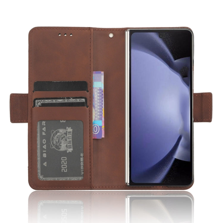 For Samsung Galaxy Z Fold6 Skin Feel Calf Texture Card Slots Leather Phone Case