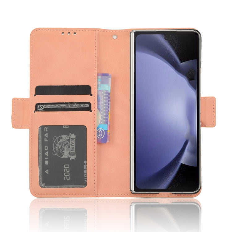 For Samsung Galaxy Z Fold6 with Pen Slot Skin Feel Calf Texture Card Slots Leather Phone Case