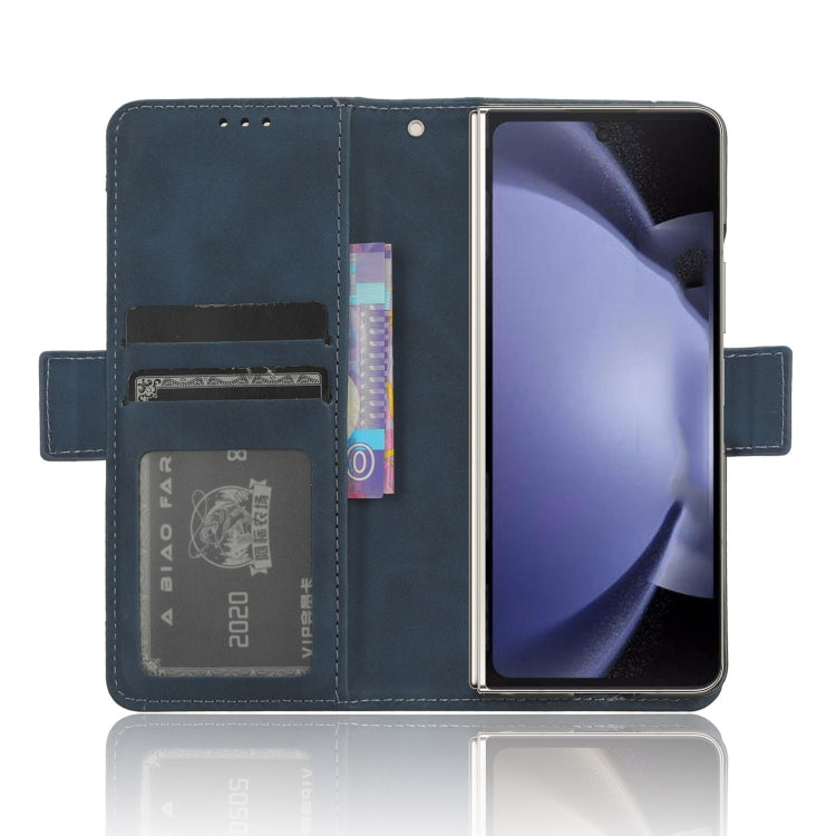 For Samsung Galaxy Z Fold6 with Pen Slot Skin Feel Calf Texture Card Slots Leather Phone Case