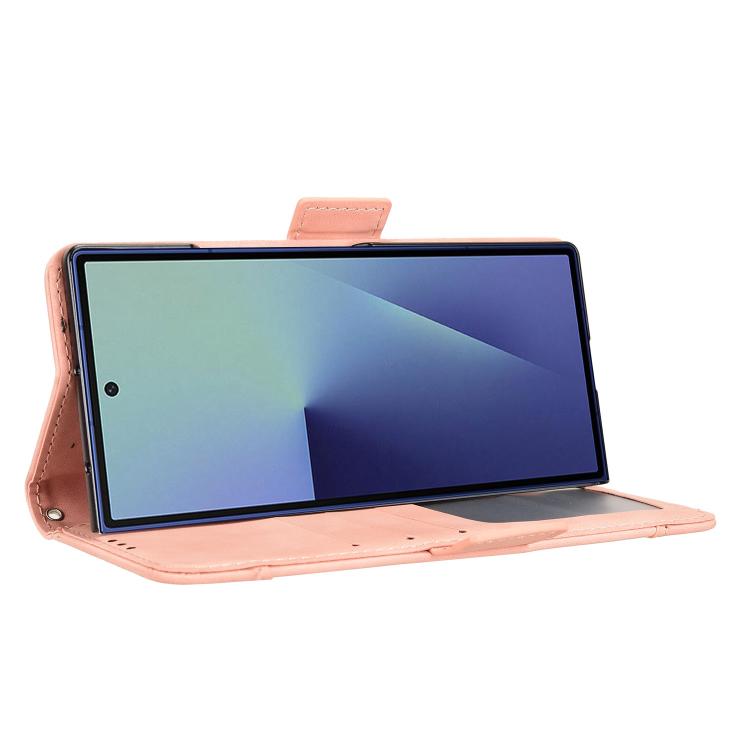 For Samsung Galaxy Z Fold7 Skin Feel Calf Texture Card Slots Leather Phone Case