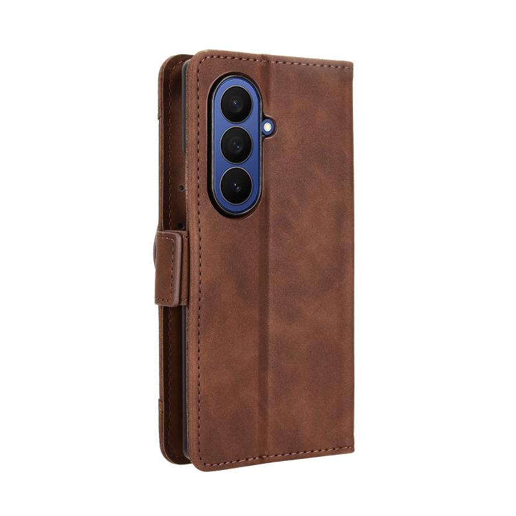 For Samsung Galaxy Z Fold7 Skin Feel Calf Texture Card Slots Leather Phone Case