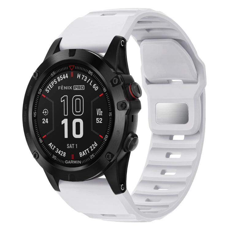 For Garmin Fenix 7X / 7X Pro Rough Style Silicone Quick Release Watch Band
