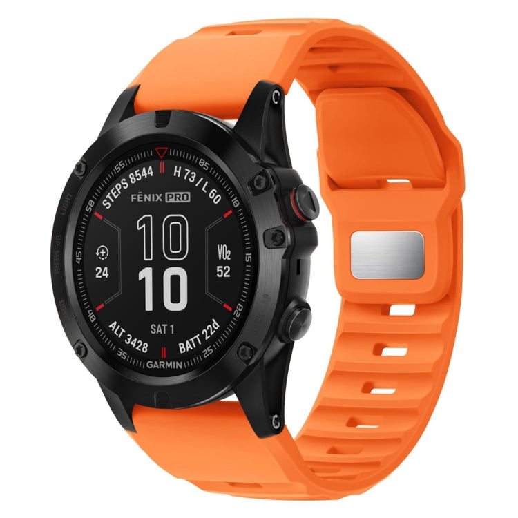 For Garmin Fenix 7X / 7X Pro Rough Style Silicone Quick Release Watch Band